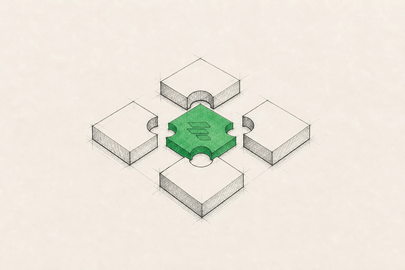 Modular software components arranged around a Friday Labs system